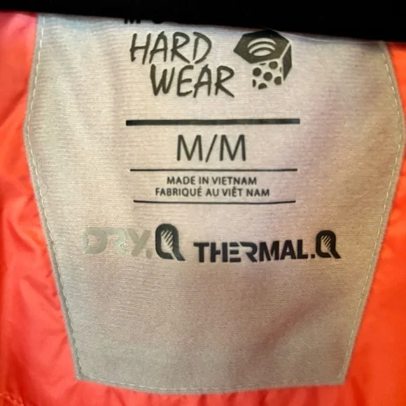 Mountain Hardwear Dry.Q Thermal Ski Jacket Women M Red Striped Insulated Snow - Picture 5 of 10